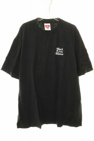 【中古】ガールズ ドント クライ Girls Don't Cry BLACK LIVES MATTER TEE XL ブラックライブズマター Tシャツ ロゴ 半袖 ブラック 【ブランド古着ベクトル】☆AA★251004 メンズ 【ベクトル 古着】 251004