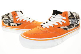 【中古】バンズ VANS × SUPREME SKATE HALF CAB 92 LEOPARD ORANGE 29cm VN0A5KYABMA シュプリーム スケート ハーフ キャブ レオパード オレンジ 【ブランド古着ベクトル】▲■250828 メンズ 【ベクトル 古着】 250828