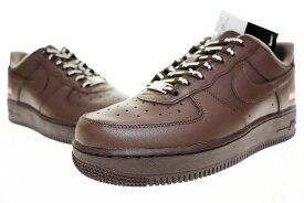 【中古】ナイキ NIKE AIR FORCE 1 LOW SP BAROQUE BROWN 2023 25cm SUPREME CU9225-200 エア フォース I ロー スペシャル バロック ブラウン シュプリーム コラボ 【ブランド古着ベクトル】▲■251007 メンズ レディース 【ベクトル 古着】 251007