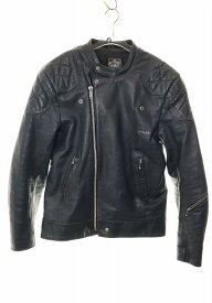 【中古】ルイスレザー LEWIS Leathers 希少 80s初期 SUPER MONZA スーパーモンザ 44-46相当 AEROジップ ヴィンテージ ライダース ジャケット ネイビー 【ブランド古着ベクトル】☆AA★260408 メンズ 【ベクトル 古着】 260408