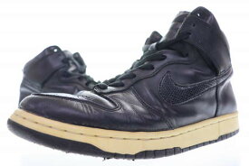 【中古】ナイキ NIKE × STUSSY 観賞用 2001 DUNK HI PLUS B BLACK SNAKE 28cm 302763-001 ステューシー ダンク ハイ ブラック スネーク 【ブランド古着ベクトル】 ▲■260513 メンズ 【ベクトル 古着】 260513