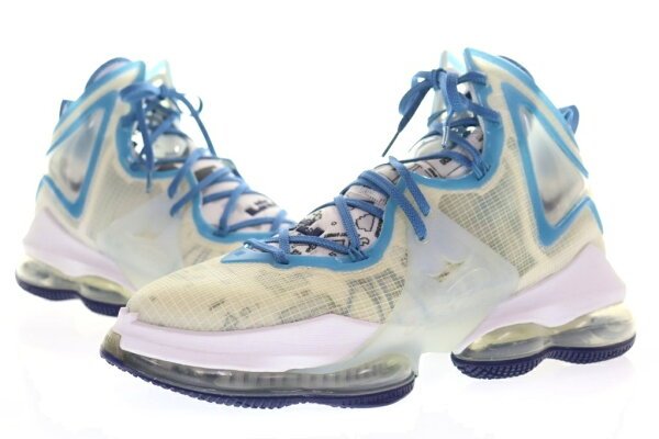 【中古】ナイキ NIKE LEBRON 19 SPACE JAM 29.5cm WHITE レブロン スペースジャム ホワイト 白 【ブランド古着ベクトル】▲■260909 メンズ 【ベクトル 古着】 260909
