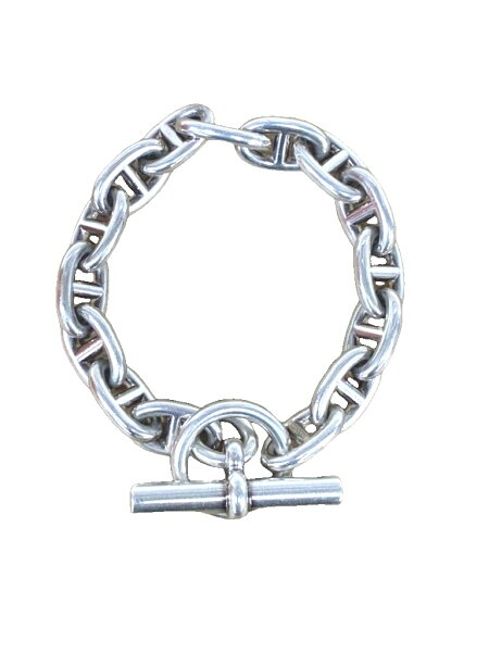【中古】エルメス HERMES Chaine d'Ancre MM 15LINK シェーヌダンクル ブレスレット 15コマ シルバー 【ブランド古着ベクトル】☆AA★ ▲■ 260906 メンズ レディース 【ベクトル 古着】 260906