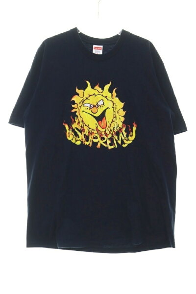 【中古】シュプリーム SUPREME 20AW SUN TEE NAVY Mサイズ サン プリント 半袖 Tシャツ ネイビー 紺 【ブランド古着ベクトル】☆AA★260906  【ベクトル 古着】 260906