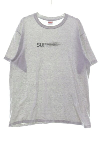 【中古】シュプリーム SUPREME MOTION LOGO TEE HEATHER GREY Mサイズ モーション ロゴ プリント Tシャツ 半袖 グレー 【ブランド古着ベクトル】☆AA★260909  【ベクトル 古着】 260909