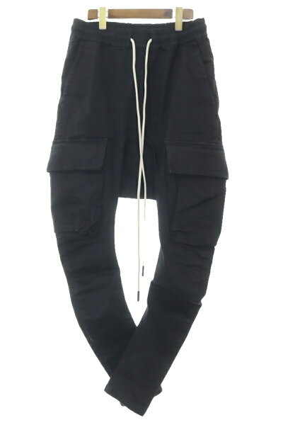 【中古】エーエフ アーティファクト A.F ARTEFACT CARGO SARROUEL SKINNY PANTS BLACK 2 ag-4029-1 カーゴ サルエル スキニー パンツ ブラック 【ブランド古着ベクトル】●■260909 メンズ 【ベクトル 古着】 260909