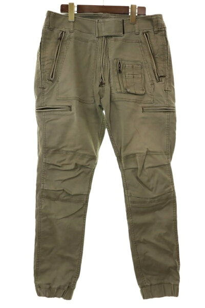 【中古】リップヴァンウィンクル RIPVANWINKLE 16AW RIB JODHPUR PARACHUTE SIZE 5 R16AW-008 リブ パラシュート パンツ カーキ 【ブランド古着ベクトル】●260909 メンズ 【ベクトル 古着】 260909