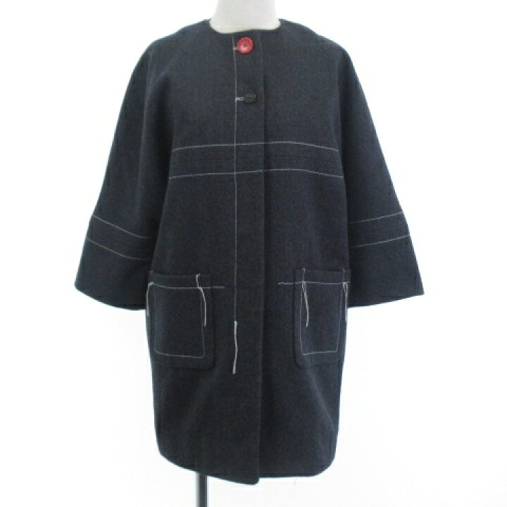 楽天市場】【中古】マルニ MARNI 美品 19AW ノーカラーコート 
