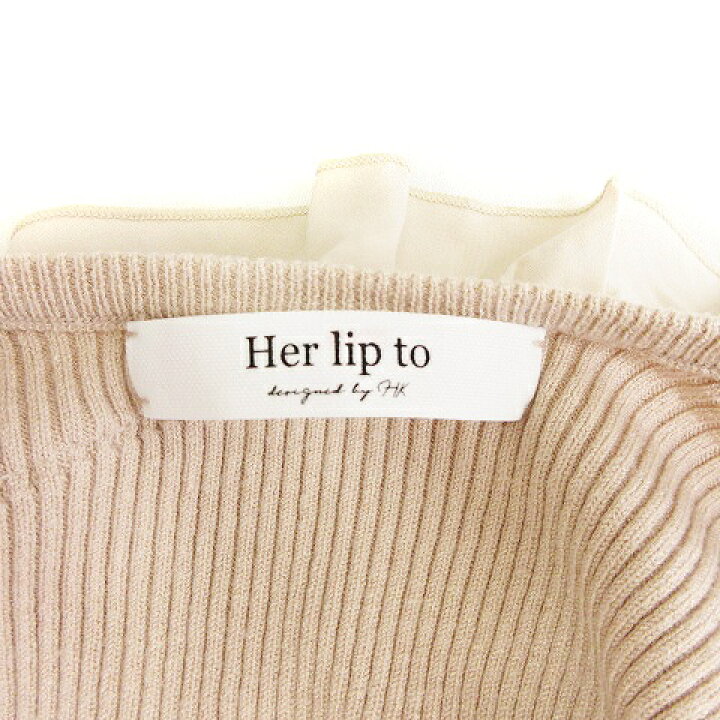 楽天市場】【中古】her lip to ハーリップトゥ ニットワンピース ひざ  