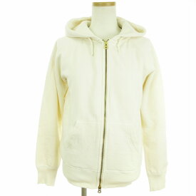 【中古】オーチバル ORCIVAL オーシバル FULL ZIP SWEAT PARKA フルジップ スウェット パーカー フーディー 裏起毛 アイボリー 2 L位 ■SM1 レディース 【ベクトル 古着】 240314