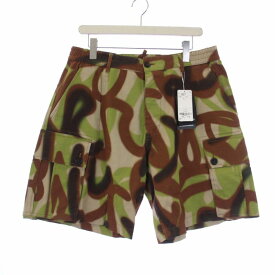 【中古】未使用品 ディースクエアード DSQUARED2 Cargo Boxer Short カーゴボクサーショーツ ショートパンツ イージー 総柄 ボタンフライ S74MU0698 /KH 茶 ブラウン 48 L ■GY29 メンズ 【ベクトル 古着】 240528