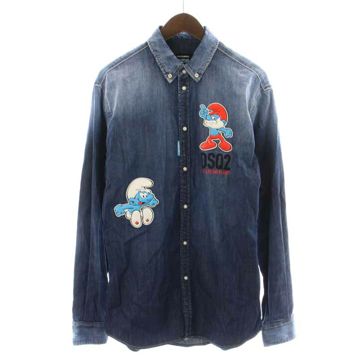 楽天市場】【中古】未使用品 ディースクエアード DSQUARED2 ×SMURFS 