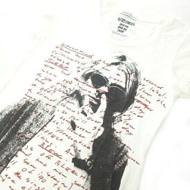 【中古】ヒステリックグラマー HYSTERIC GLAMOUR × KURT COBAIN カートコバーン プリント Tシャツ カットソー バンドT オゾンコミュニティ アーカイブ ニルヴァーナ NIRVANA PICK ME PICK ME YEAH F 白 ホワイト 0720 レディース 【ベクトル 古着】 230720