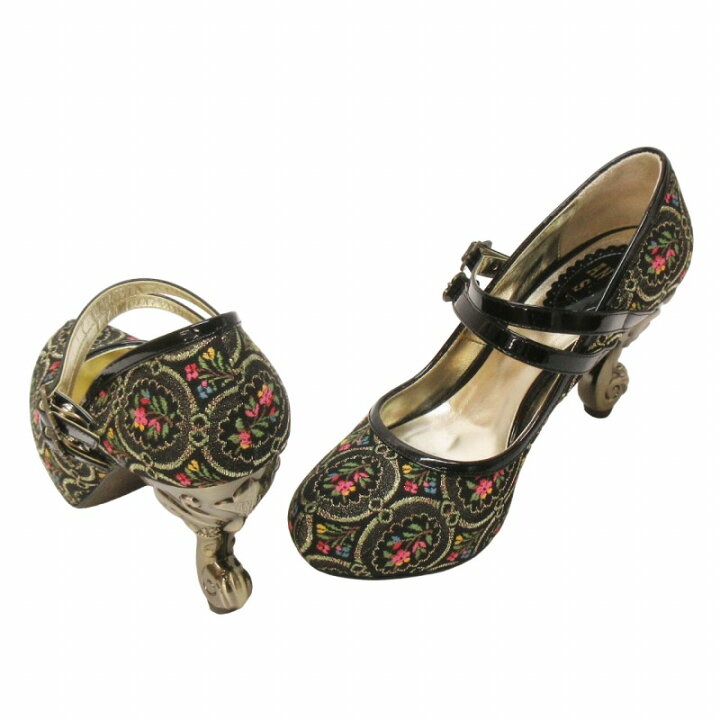 楽天市場】【中古】アナスイ ANNA SUI パンプス ラウンドトゥ 猫足 