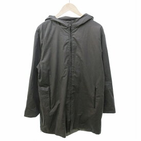 【中古】アーペーセー A.P.C. 18AW MILITAIRE ミリタリー コート ジップアップ フード ロング丈 M グレー系 0811 メンズ 【ベクトル 古着】 250811