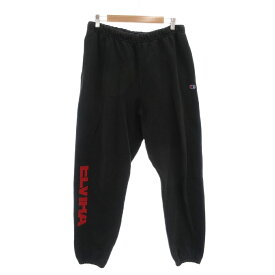 【中古】エルビラ ELVIRA チャンピオンコラボ スウェットパンツ ジョガーパンツ M 黒 ブラック /AE IBO85 メンズ 【ベクトル 古着】 251207
