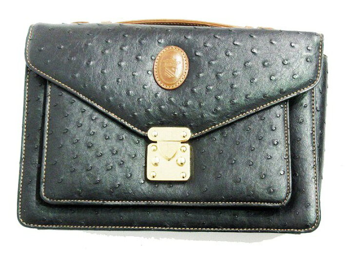 楽天市場】【中古】【LA LAURENT/ラ・ローラン】オーストリッチ レザー 