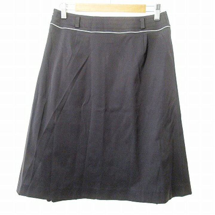 楽天市場】【中古】クレージュ courreges 台形 タック スカート 膝丈  