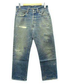 【中古】リーバイス Levi's 50's 501XX オリジナル デニムパンツ 隠しリベット ビッグE 紙パッチ セルビッチ ジーンズ ヴィンテージ メンズ 【ベクトル 古着】 220429