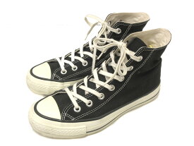 【中古】コンバース CONVERSE CANVAS ALL STAR J HI オールスター ハイカット 5 ブラック 日本製 スニーカー 靴 シューズ レディース 【ベクトル 古着】 231220