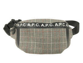 【中古】アーペーセー A.P.C. ウエストバッグ チェック ツイード グレー BAG カバン 鞄 メンズ レディース 【ベクトル 古着】 240124