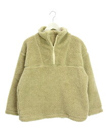 【中古】アリュメール Allumer ハーフ ZIP ブルゾン ボア フリース 1 ベージュ プルオーバー 上着 アウター レディース 【ベクトル 古着】 240225