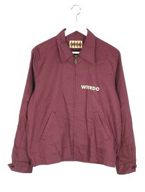 【中古】ウィアード WEIRDO PLAIN-JACKET WRD-15-MW-01 プレーンジャケット M ボルドー ジップアップ ロゴ プリント アウター メンズ 【ベクトル 古着】 240331