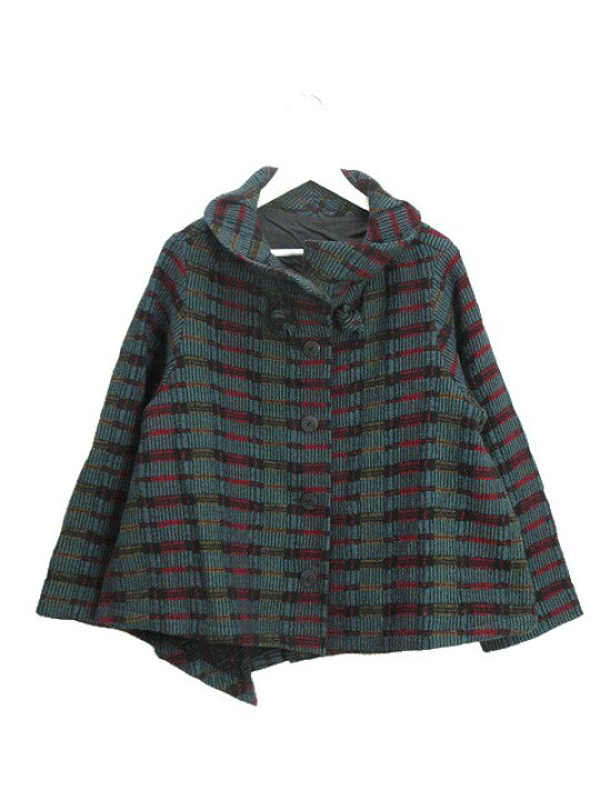 楽天市場】【中古】ジウ 慈雨 変形 ジャケット ウール ジャガード 40 