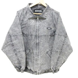 【中古】ネイバーフッド NEIGHBORHOOD 美品 20AW TCB/CE-JKT ジャケット アウター ジップアップ ロゴ ワンポイント 202YTNH-JKM04 S グレー メンズ 【ベクトル 古着】 240530