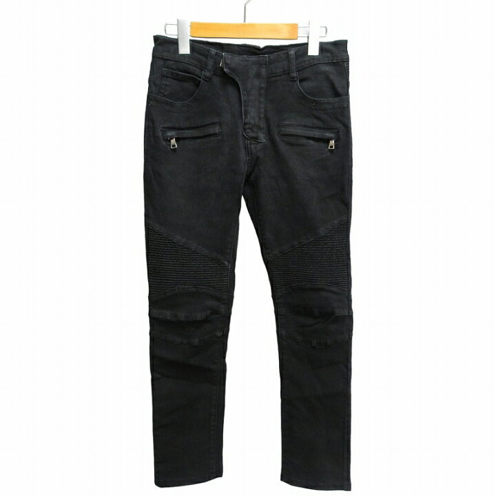 楽天市場】【中古】バルマン BALMAIN バイカーデニム ジーンズ 