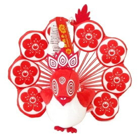 【中古】未使用品 タグ付き 村上隆 キジャクテイ キジャクくん キーホルダー ぬいぐるみ 雑貨 コレクション 赤 レッド 【ベクトル 古着】 251106