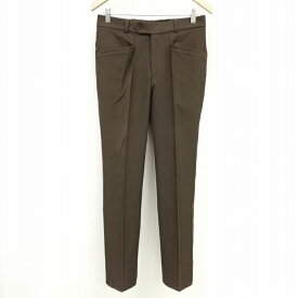 【中古】ヒューゴボス HUGO BOSS ジャージー生地 スラックス トラウザー パンツ ボトムス ストレッチ 46 ブラウン メンズ 【ベクトル 古着】 240112