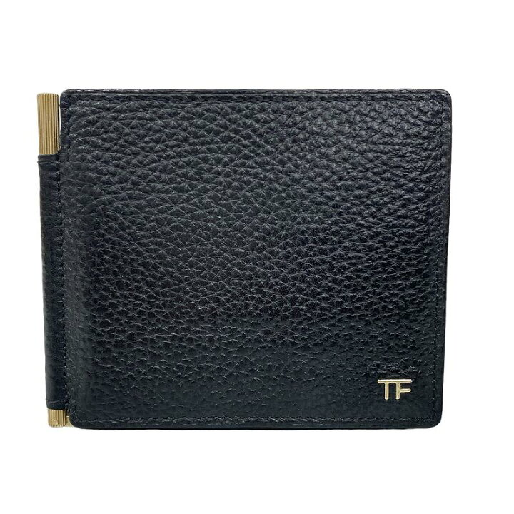 トムフォード TOM FORD マネークリップ ブラウン カーフスキン 【中古  