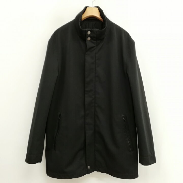 楽天市場】【中古】ヒューゴボス HUGO BOSS スタンドカラー コート  