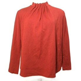 【中古】シビラ SYBILLA 美品 タックデザインハイネックカットソー GBKAT-22190 長袖 ポンチ素材 ギャザー M テラコッタ /X レディース 【ベクトル 古着】 251218