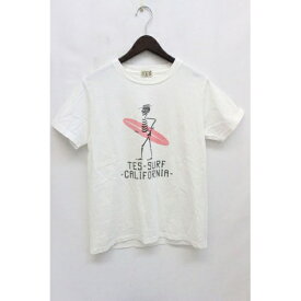 【中古】エンドレスサマー The Endless Summer TES Tシャツ カットソー プリント 半袖 S 白 ホワイト /Z メンズ 【ベクトル 古着】 210729