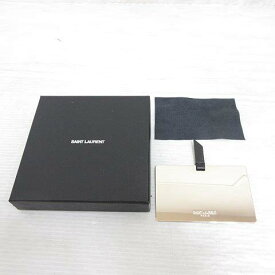 【中古】未使用品 サンローラン パリ SAINT LAURENT PARIS カード型ミラー 手鏡 コンパクトミラー ロゴ入り ☆AA★ 【ベクトル 古着】 251020