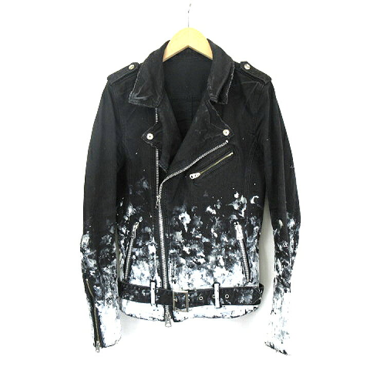 楽天市場】【中古】シヴァーライズ CIVARIZE 加工デニムライダース 
