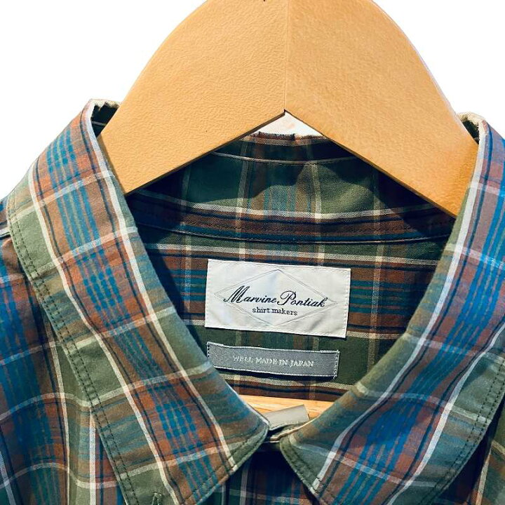 楽天市場】【中古】Marvine Pontiak Shirt Makers 23AW B.Dチェック 