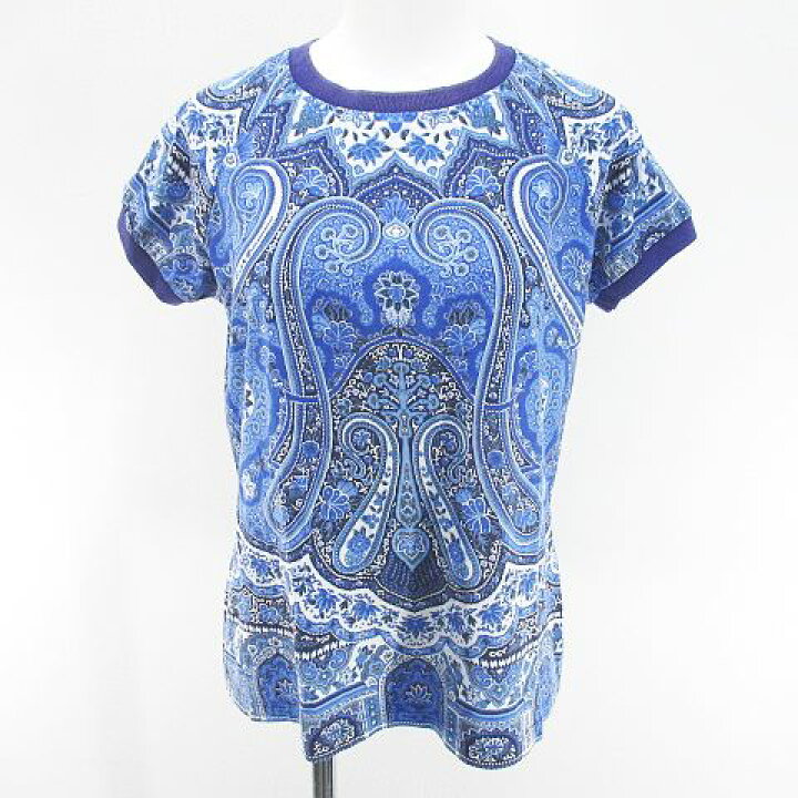 楽天市場】【中古】エトロ ETRO ペイズリー柄 半袖 Tシャツ カットソー 
