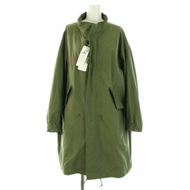 【中古】未使用品 ボートメイクニュークローズ VOTE MAKE NEW CLOTHES 19AW ボートミリタリーコート VOTE MILITARY COAT モッズコート アウター ベイクルーズ取扱 タグ付き L カーキ /YT レディース 【ベクトル 古着】 230929