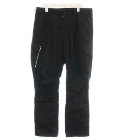 【中古】ノンネイティブ nonnative SOLDIER 6P TROUSERS COTTON GERMAN CODE CLOTH OVERDYED カーゴパンツ ロング 3 L 黒 ブラック NN-P4235 /YI25 メンズ 【ベクトル 古着】 230929