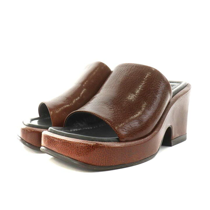 楽天市場】【中古】アンチショルド UNTISHOLD サンダル ヒール レザー 