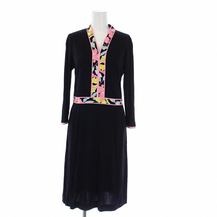 楽天市場】【中古】レオナール LEONARD FASHION ロングワンピース 七分  