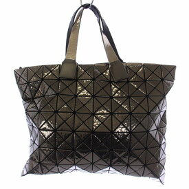 【中古】バオバオ イッセイミヤケ BAOBAO ISSEY MIYAKE トートバッグ ハンドバッグ エナメル加工 メタルグレー BB51-AG102-16 /BM レディース 【ベクトル 古着】 240105