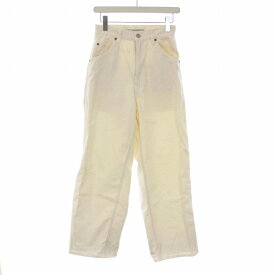 【中古】シンゾーン Shinzone TOOL PANTS トールパンツ ワイドパンツ ワーク ダック素材 ハイウエスト 34 XS 白 オフホワイト 21AMSPA04 /KH レディース 【ベクトル 古着】 240124