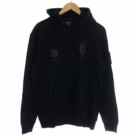 【中古】未使用品 バックチャンネル BACK CHANNEL CRSB PULLOVER PARKA パーカー スウェット トレーナー プルオーバー 長袖 ロゴ 裏起毛 M 黒 ブラック 2320260 /BM メンズ 【ベクトル 古着】 240129