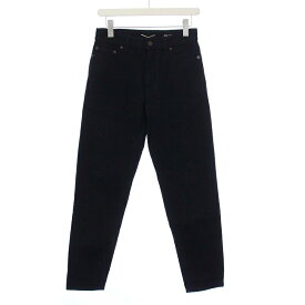 【中古】サンローラン パリ SAINT LAURENT PARIS 20年製 Carrot Fit Jean デニムパンツ ジーンズ テーパード W27 黒 ブラック 644678 D26 M/CR-MN /KH メンズ 【ベクトル 古着】 240311