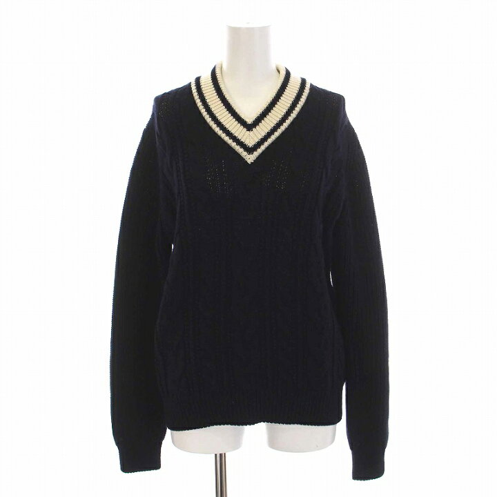 楽天市場】【中古】スローン SLOANE チルデンVネック セーター ニット 