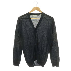 【中古】トゥモローランド トリコ TOMORROWLAND tricot カーディガン 薄手 ニット 長袖 Vネック S 紺 ネイビー /NR メンズ 【ベクトル 古着】 240401